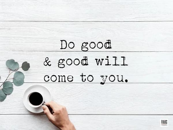 Doing good is good for you